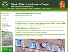 Tablet Screenshot of colegioveterinariosburgos.es